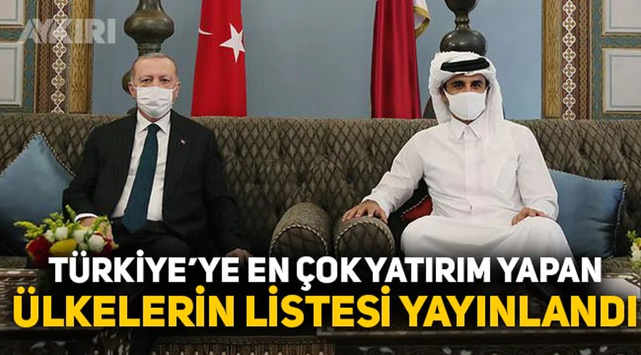 Türkiye'ye en çok yatırım yapan ülkelerin listesi yayınlandı