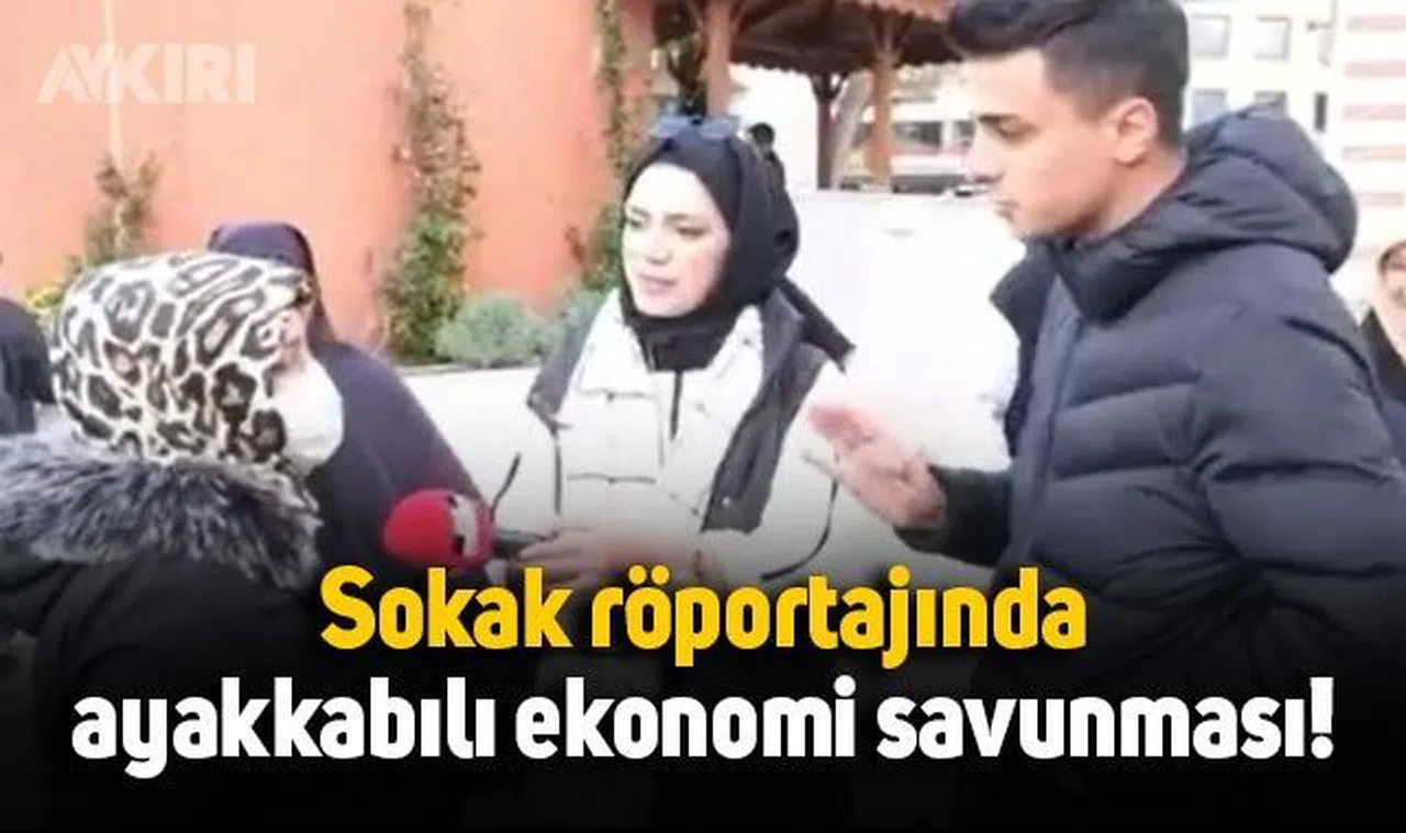 Sokak röportajında ilginç ekonomi savunması: Baksana ayağındaki ayakkabılara, süper, herkes marka giyiyor
