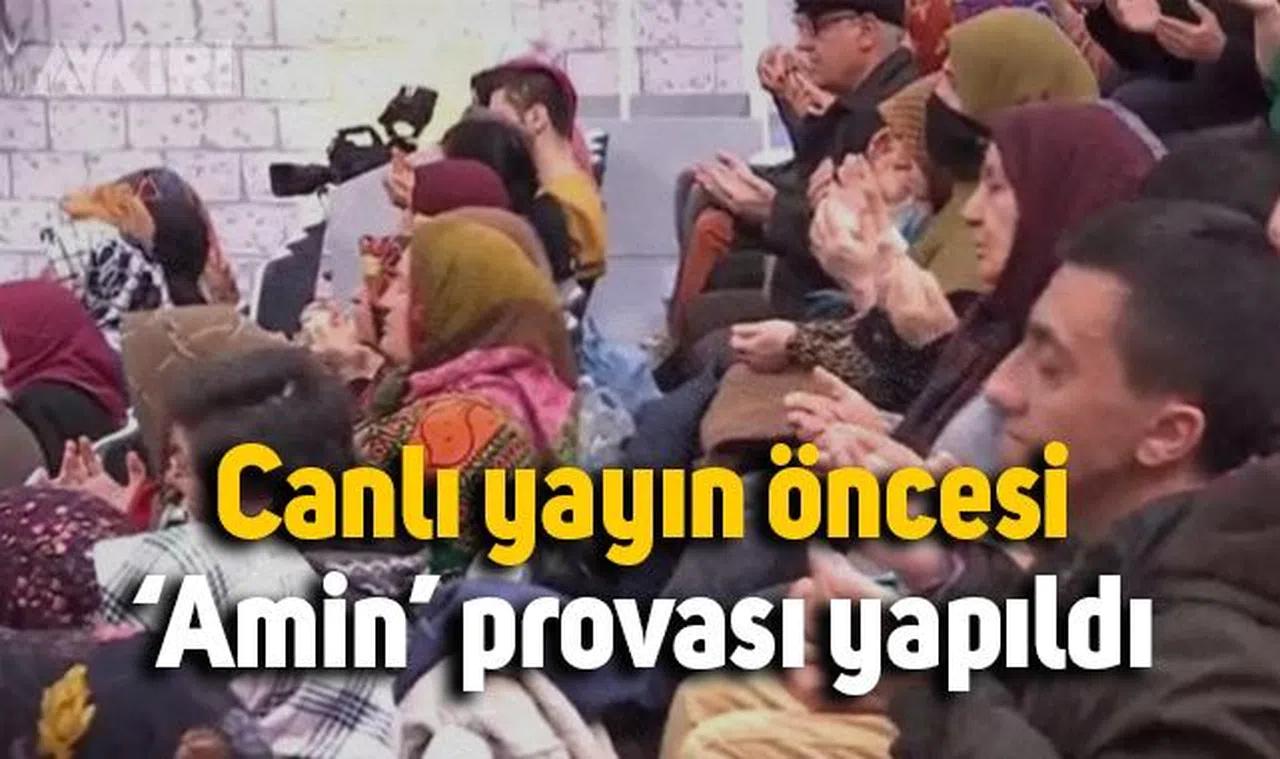 'Nihat Hatipoğlu ile Sahur' programının öncesinde 'Amin' provası yapıldığı ortaya çıktı
