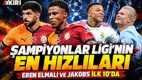 Şampiyonlar Ligi'nin en hızlı 25 futbolcusu