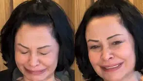 Oyuncu Evrim Akın, gözyaşlarını tutamadı
