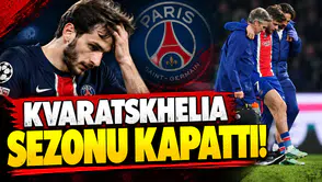 PSG’de Kvaratskhelia şoku: Sezonu kapattı