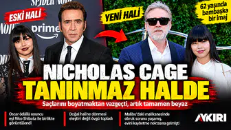 Nicolas Cage saçlarını boyatmaktan vazgeçti: Artık tamamen beyaz