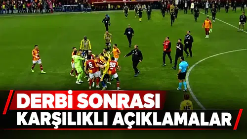 Fenerbahçe ve Galatasaray'dan derbi sonrası karşılıklı açıklamalar!