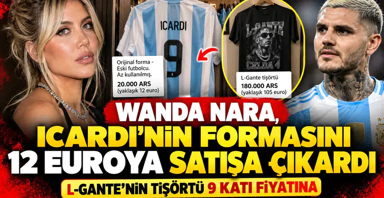 Wanda Nara, Icardi’nin formasını 12 euroya satışa çıkardı