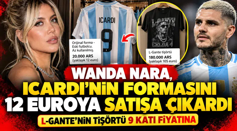 Wanda Nara, Icardi’nin formasını 12 euroya satışa çıkardı