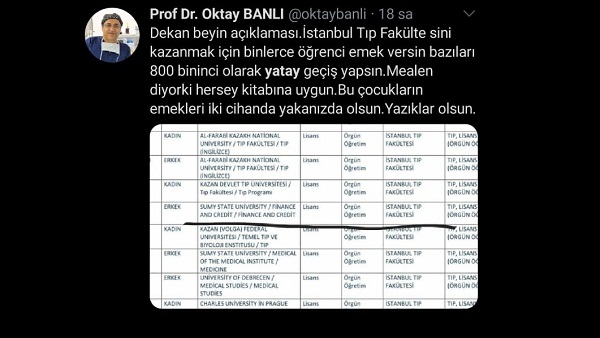 istanbul universitesi tip fakultesi nde yatay gecis skandali gundem aykiri haber sitesi
