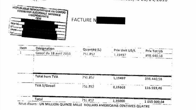 1 milyon dolarlık ödemeye dair fatura