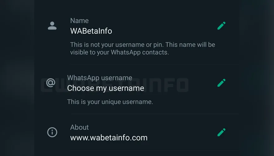 WhatsApp'a kullanıcı adı özelliği geliyor - Resim : 1