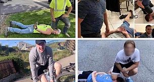 Şok görüntüler... George Floyd'un ölümüyle dalga geçtiler!