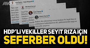 HDP'li Vekiller Seyit Rıza için seferber oldu!