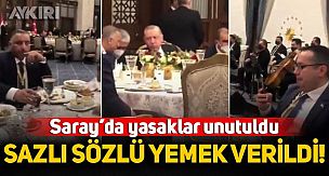 Saray'daki yemek tartışma konusu oldu
