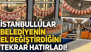 İstanbul Büyükşehir Belediyesi, metro ve tramvayları Atatürklü Türk Bayrakları ile süsledi