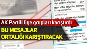 AK Partili üyeler whatsapp grubunu karıştırdı