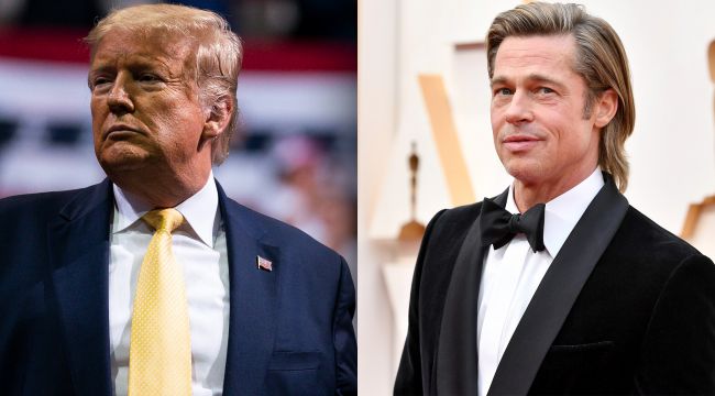 Brad Pitt, ABD başkanı Trump ile dalga geçti