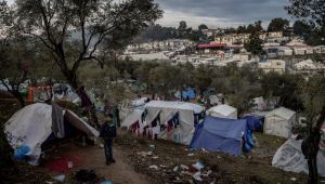 Midilli Adası'nda yürek burkan görüntü