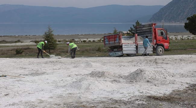 Salda Gölü'nden taşınan Huntit mineraliydi