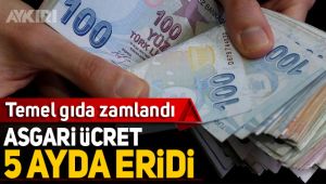 Asgari ücret 5 ayda eridi!