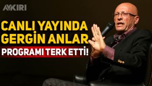 Canlı yayında tartışma yayını terk ettirdi