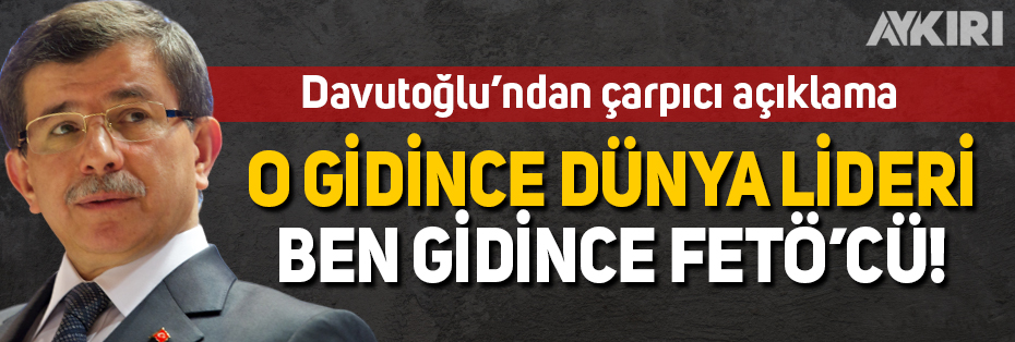 Davutoğlu: