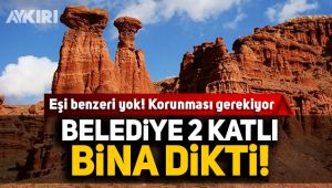 Doğa harikasının ortasına beton dikip 