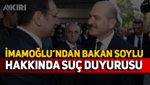 Ekrem İmamoğlu'ndan Süleyman Soylu hakkında suç duyurusu