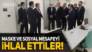 Erdoğan'dan maske ve sosyal mesafe ihlali