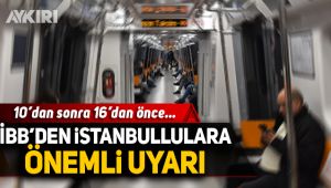 İBB'den önemli uyarı