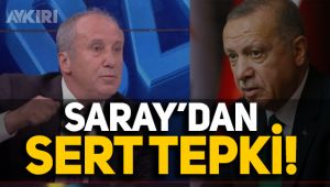 İnce'nin canlı yayını terk etmesine Saray'dan tepki geldi!