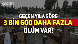 İstanbul'da geçen yıla göre 3 bin 600 fazla ölüm var!