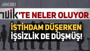 İstihdam düştü, İşsiz sayısı azaldı!