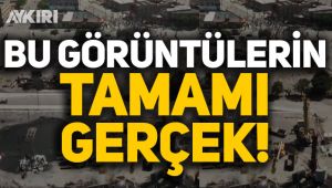 Minneapolis havadan görüntülendi; film setinden farksız