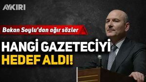 Süleyman Soylu'dan o gazeteciye ağır sözler!