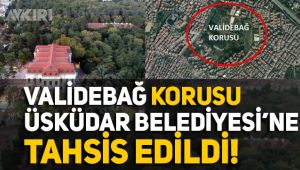 Validebağ Korusu Üsküdar Belediyesi'ne tahsis edildi