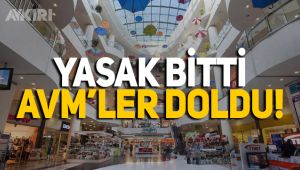 Yasak bitti AVM'lerde kuyruk oluştu!