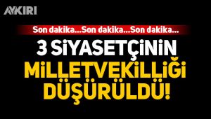 3 siyasetçinin vekilliği düşürüldü