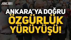 80 baro başkanı Ankara'ya yürüyüş başlattı