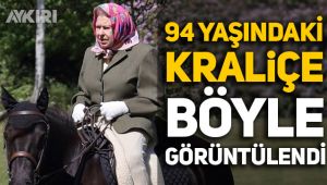 94 yaşındaki Kraliçe Elizabeth ata bindi