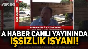 A Haber canlı yayınında işsizlik isyanı!