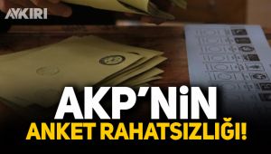 AKP yayınlanan anket sonuçlarından rahatsız oldu