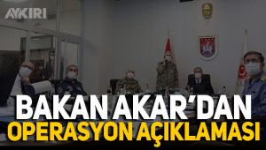 Bakan Akar'dan Pençe-Kaplan açıklaması