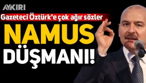 Bakan Soylu'dan gazeteci Öztürk'e ağır sözler