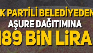 Bursa Belediyesi'nden 5 günlük aşure için 189 bin lira