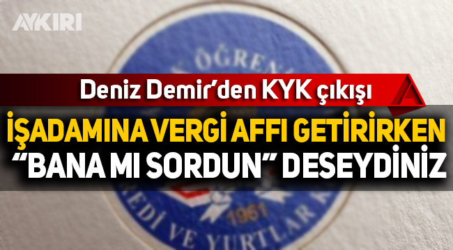 CHP'li Deniz Demir'den vergi borcu isyanı