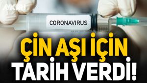 Çin aşı için tarih verdi!