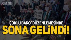 'Çoklu baro' teklifinde sona gelindi