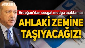 Cumhurbaşkanı Erdoğan: Sosyal medyayı ahlaki zemine taşıyacağız