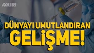 Dünyayı umutlandıran aşı gelişmesi