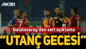 Galatasaray'dan sert açıklama!