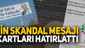 HDP'nin skandal Şeyh Sait mesajı ortalığı karıştırdı